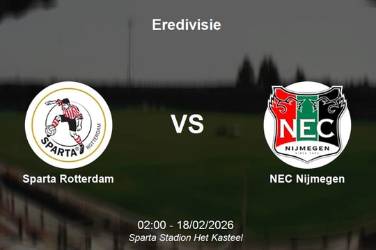 Nhận định Sparta Rotterdam vs NEC Nijmegen - Đại chiến top 5 Eredivisie