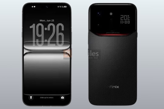 Infinix Note 60 Ultra lộ diện với pin 7,000 mAh và cụm camera tích hợp màn hình phụ