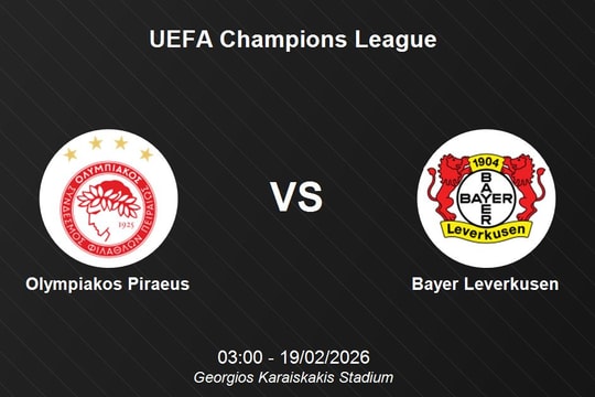 Nhận định Olympiakos Piraeus vs Bayer Leverkusen - UEFA Champions League