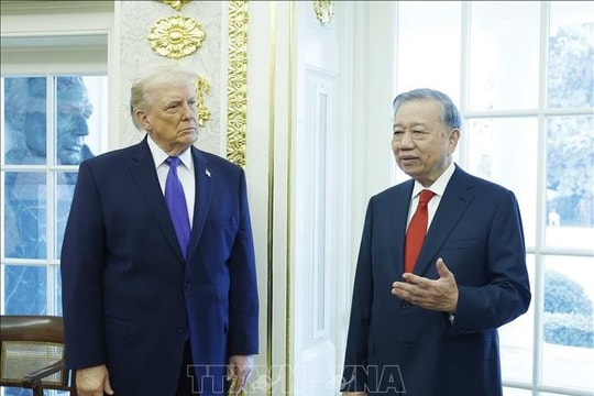 Tổng Bí thư Tô Lâm gặp Tổng thống Hoa Kỳ Donald Trump