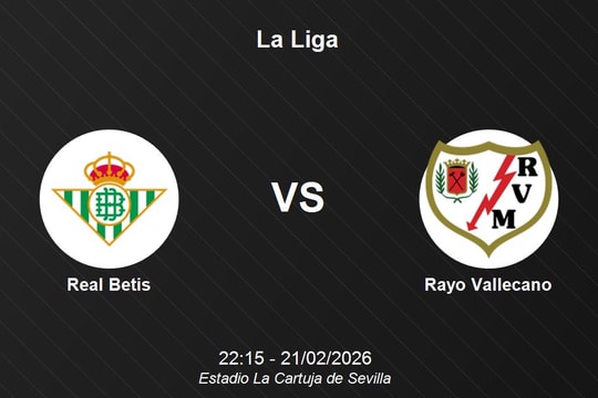 Nhận định Real Betis vs Rayo Vallecano - Vòng 25 La Liga: Cuộc chiến top 4 và trụ hạng