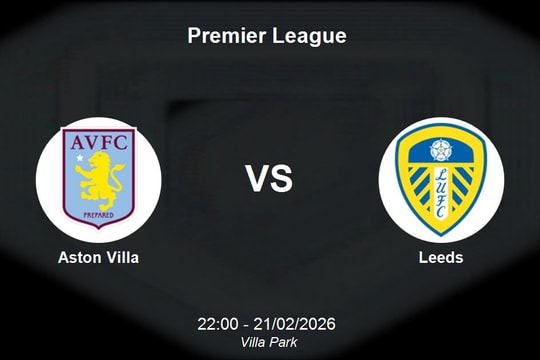 Nhận định Aston Villa vs Leeds - Premier League: 22h00 ngày 21/02