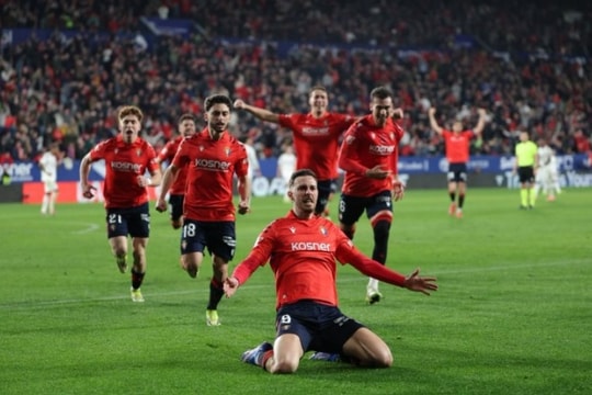 Thất bại sốc tại El Sadar, Real Madrid đứt mạch 15 năm bất bại trước Osasuna