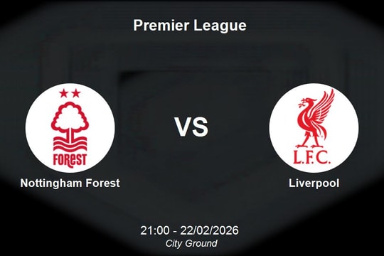 Nhận định Nottingham Forest vs Liverpool - Vòng đấu kịch tính tại Premier League