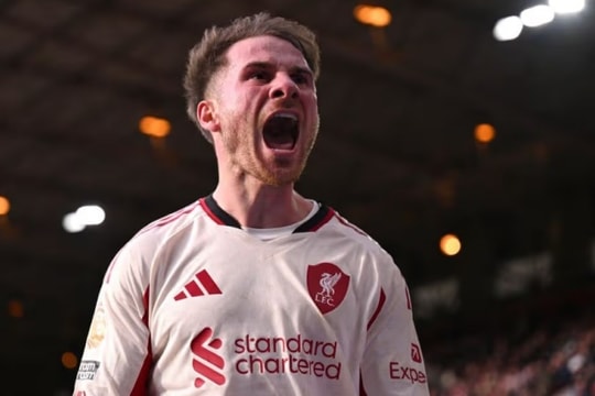 Alexis Mac Allister rực sáng phút 90+7: Bản lĩnh số 10 giải cứu Liverpool tại City Ground