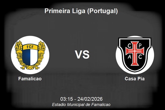 Nhận định Famalicao vs Casa Pia - Primeira Liga: Điểm tựa sân nhà Municipal