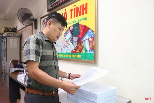 Đảm bảo chất lượng, tiến độ về tài liệu, ấn phẩm phục vụ bầu cử ở Hà Tĩnh