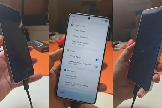 Galaxy S26 Ultra lộ diện tính năng chống nhìn trộm tích hợp trực tiếp vào màn hình