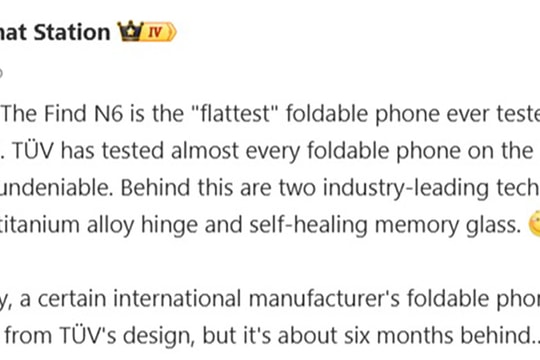 OPPO Find N6 lộ diện ngày ra mắt: Smartphone màn hình gập mỏng nhất thế giới?