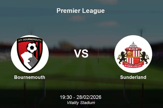 Nhận định Bournemouth vs Sunderland - Đại chiến giành vị trí tại Premier League