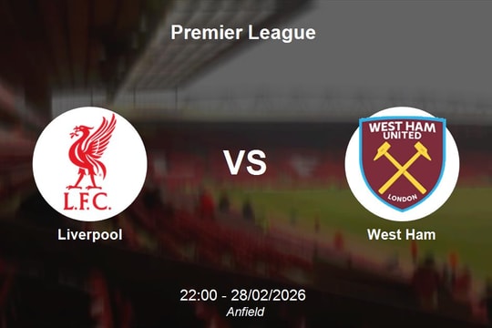 Nhận định Liverpool vs West Ham - Premier League