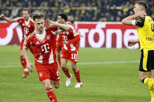 Bayern Munich ngược dòng hạ Dortmund 3-2 nhờ khoảnh khắc rực sáng của Joshua Kimmich