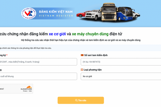 Cách tra cứu giấy chứng nhận kiểm định điện tử từ tháng 3/2026