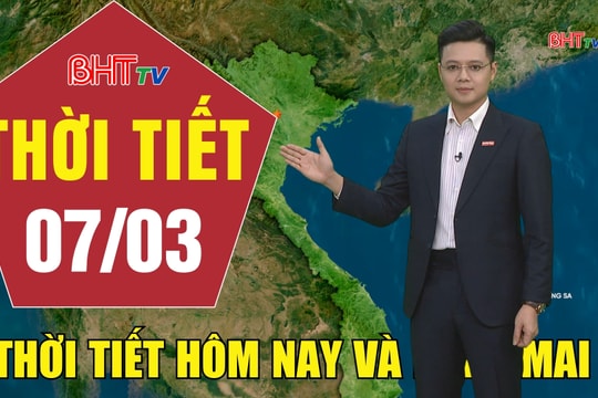 Dự báo thời tiết Hà Tĩnh đêm 6/3 ngày 7/3/2026