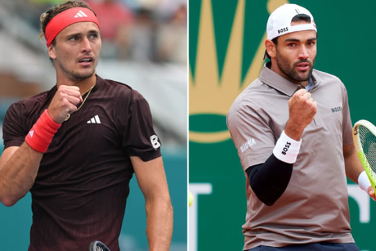 Indian Wells ngày 7/3: Alexander Zverev đại chiến Berrettini, Jannik Sinner tái xuất