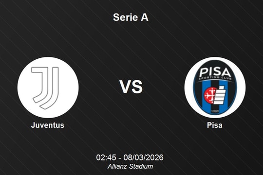 Nhận định Juventus vs Pisa - Serie A: Cơ hội cho "Bà đầm già" bứt phá