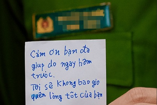 Du khách Nhật Bản viết thư cảm ơn công an xã ở Hà Tĩnh