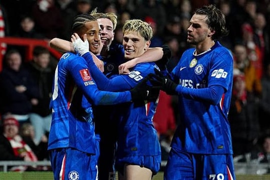 Chelsea ngược dòng hạ Wrexham 4-2 sau 120 phút nghẹt thở tại vòng 5 FA Cup