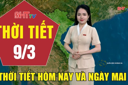 Dự báo thời tiết Hà Tĩnh đêm 8/3 ngày 9/3/2026
