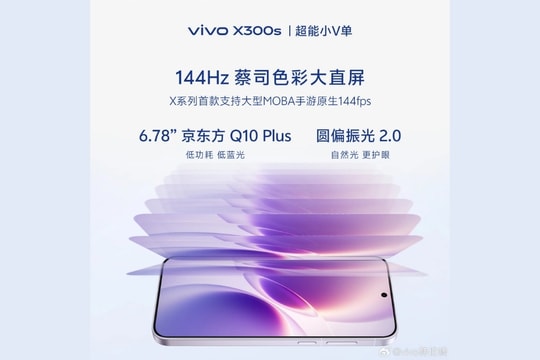 Vivo xác nhận flagship X300s sở hữu camera Zeiss 200MP và pin 7.000 mAh