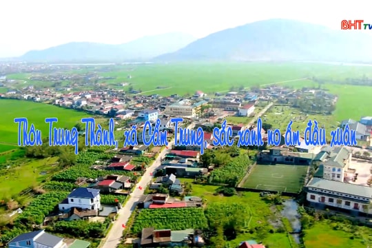 Thôn Trung Thành - sắc xanh no ấm đầu xuân