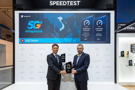 VinaPhone nhận giải mạng 5G tốt nhất Đông Nam Á: Khẳng định vị thế hạ tầng số Việt Nam
