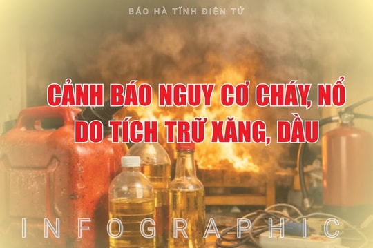 [Infographic] Cảnh báo nguy cơ cháy, nổ khi người dân tích trữ xăng, dầu