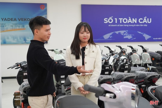 Sôi động thị trường xe điện tại Hà Tĩnh
