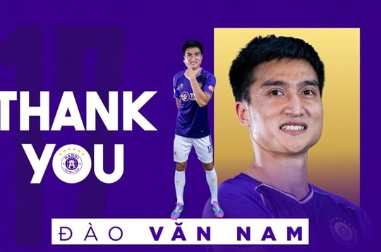 Hà Nội FC bất ngờ chấm dứt hợp đồng sớm với trung vệ Đào Văn Nam dù vẫn còn thời hạn