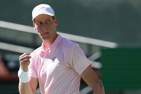 Sinner thắng áp đảo Learner Tien để tiến vào bán kết Indian Wells 2026