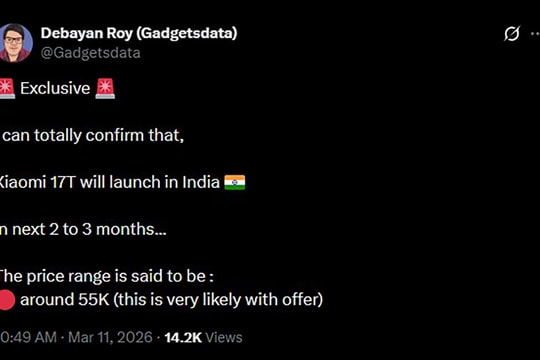 Xiaomi 17T lộ diện với chip Dimensity 8500 và pin dung lượng lớn 6500 mAh