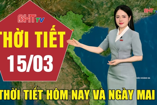 Dự báo thời tiết Hà Tĩnh đêm 14/3 ngày 15/3/2026