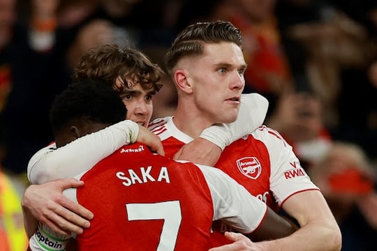 Arsenal nới rộng cách biệt 9 điểm với Man City: Pháo thủ cần thêm bao nhiêu điểm để vô địch?