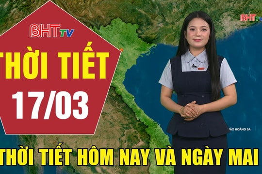 Dự báo thời tiết Hà Tĩnh đêm 16/3 ngày 17/3/2026