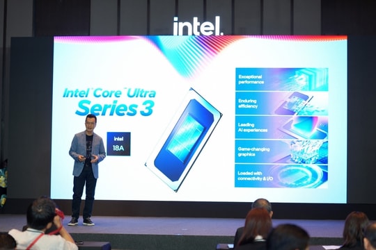 Intel ra mắt dòng Core Ultra Series 3 tại Việt Nam: Tiến trình 18A và pin 27 giờ