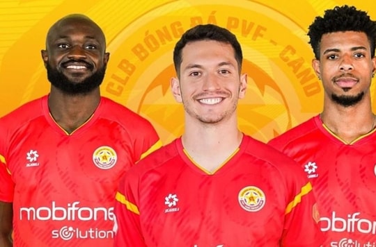 PVF-CAND thay toàn bộ ngoại binh và đổi HLV để đua trụ hạng V-League