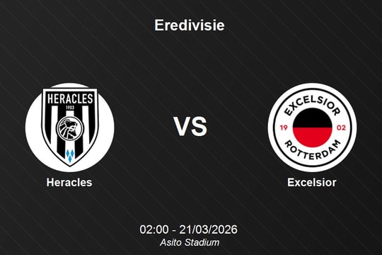 Nhận định Heracles vs Excelsior - Cuộc chiến sinh tồn tại giải VĐQG Hà Lan