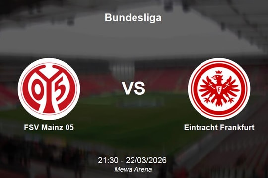 Nhận định FSV Mainz 05 vs Eintracht Frankfurt - Bundesliga: Thử thách tại Mewa Arena
