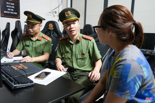 Công an kiểm tra quán bi-a, game online sau phản ánh của Báo và Phát thanh, truyền hình Hà Tĩnh