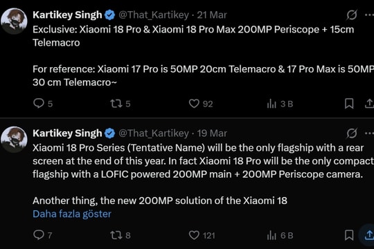 Xiaomi 18 Ultra thay đổi bước ngoặt với công nghệ camera mới và viên pin khủng 7.000 mAh