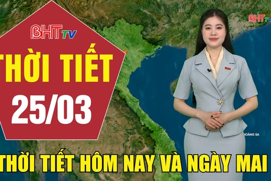 Dự báo thời tiết Hà Tĩnh đêm 24/3 ngày 25/3/2026