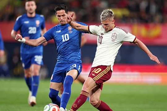 Tây Ban Nha đè bẹp Serbia 3-0: Đỉnh cao kiểm soát bóng và sự thăng hoa của Mikel Oyarzabal