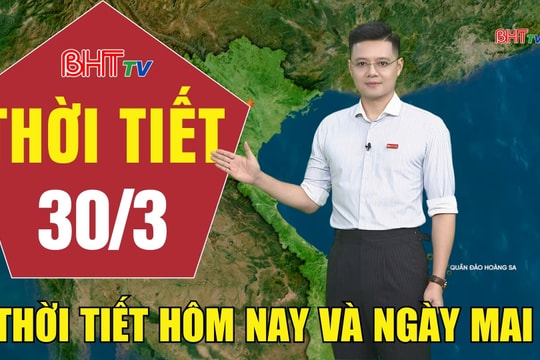 Dự báo thời tiết Hà Tĩnh đêm 29/3 ngày 30/3/2026