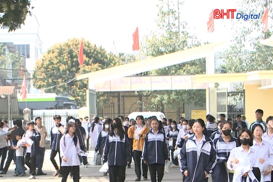 Kỳ thi lớp 10 tại Hà Tĩnh diễn ra từ ngày 25/5