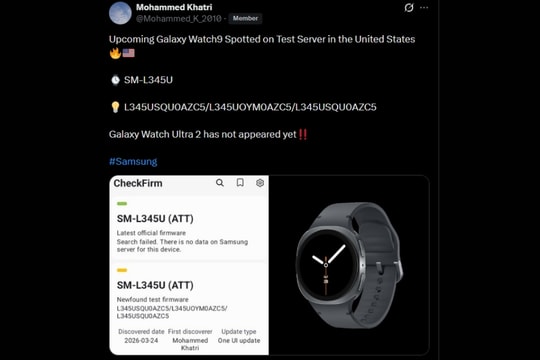 Galaxy Watch 9 lộ diện firmware: Dùng chip Snapdragon Wear Elite, dự kiến ra mắt tháng 7