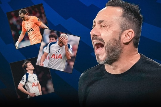 Roberto De Zerbi tại Tottenham: Canh bạc rủi ro cứu vãn con tàu đắm khỏi vực thẳm