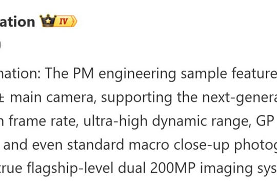 Xiaomi 18 Pro Max lộ diện hệ thống camera kép 200MP và công nghệ LOFIC HDR 3.0