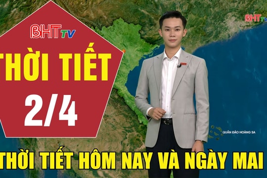 Dự báo thời tiết Hà Tĩnh đêm 1/4 ngày 2/4/2026