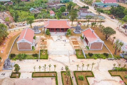 Gấp rút trên công trường tôn tạo Khu di tích cố Tổng Bí thư Hà Huy Tập