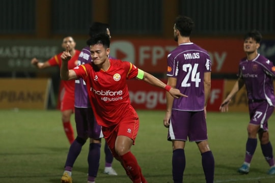 Thanh Nhàn lập công chuộc tội, PVF-CAND chia điểm kịch tính với Becamex TPHCM